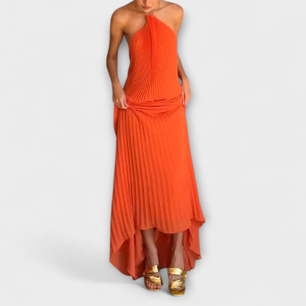 Style200™ | Chic Pleated Neckline Dress for Every Occasion
