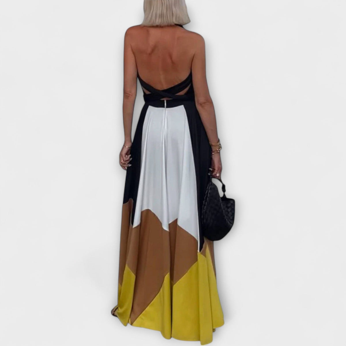 Style200™ | Nava - Open Back Maxi Dress for Special Occasions