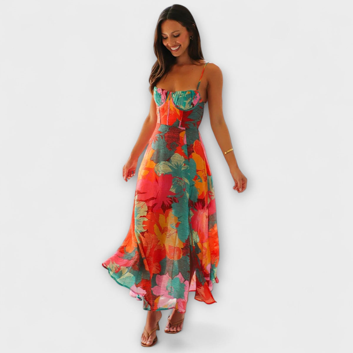 Style200™ | Audrey Floral Print Dress for Women - Ideal for Events and Gatherings