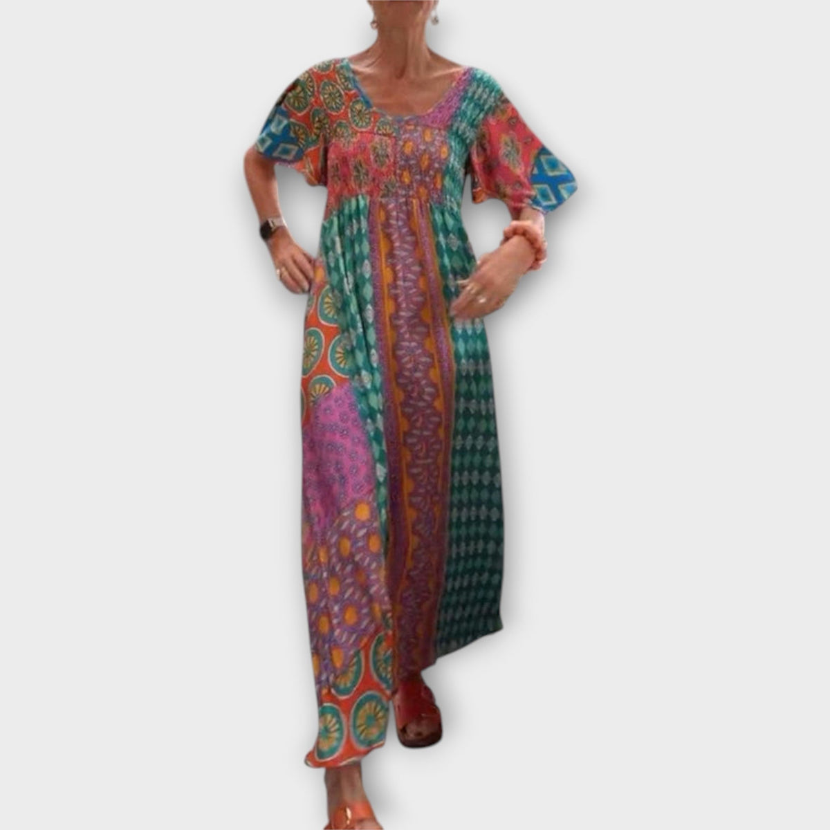 Style200™ | Melania - Colorful Boho Dress for Any Occasion