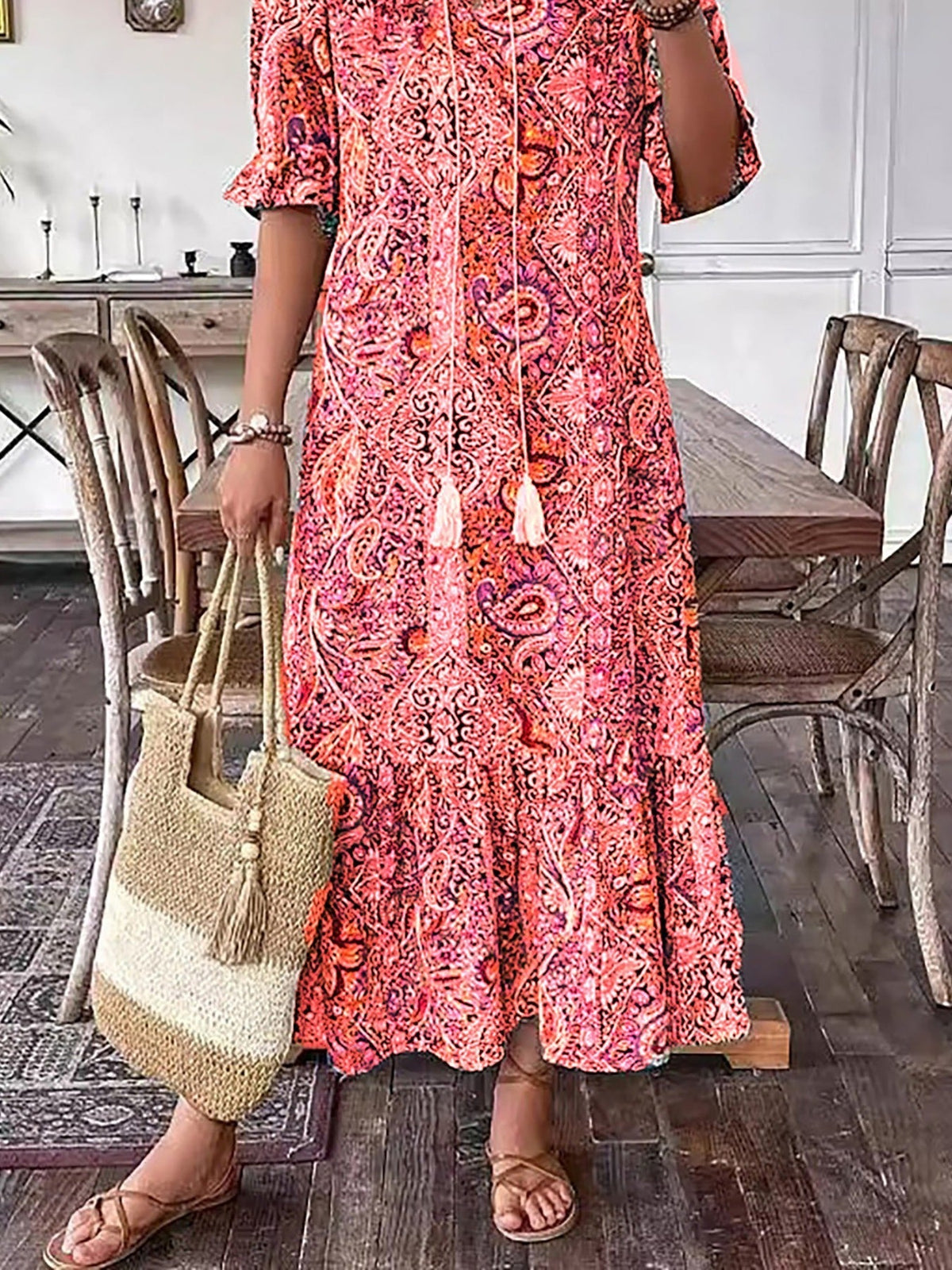 Gene™ | Boho Chic Maxi Dress for Any Occasion