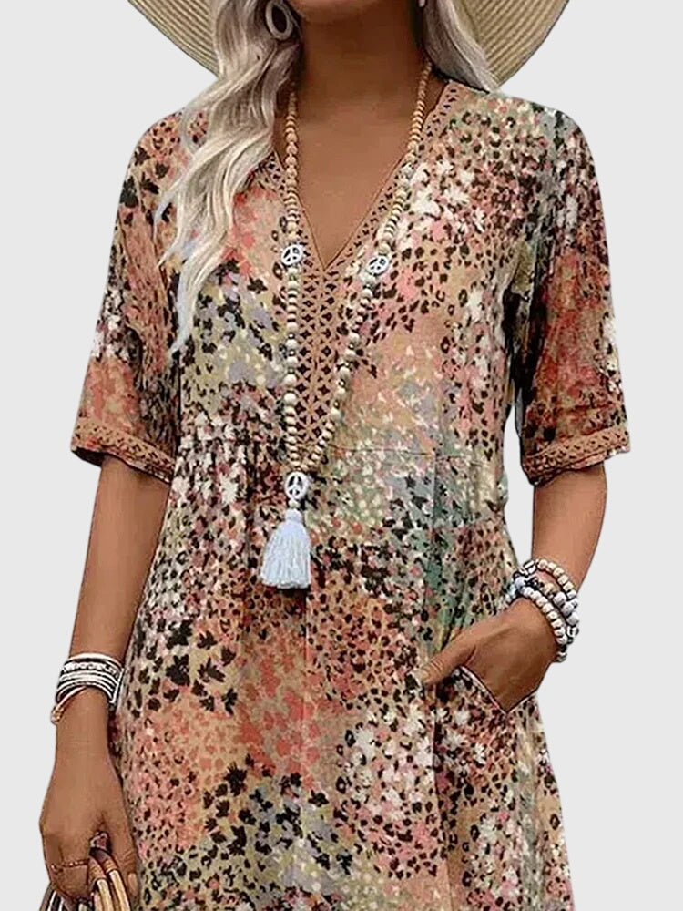 Style200™ | Floral Midi Dress for Special Occasions
