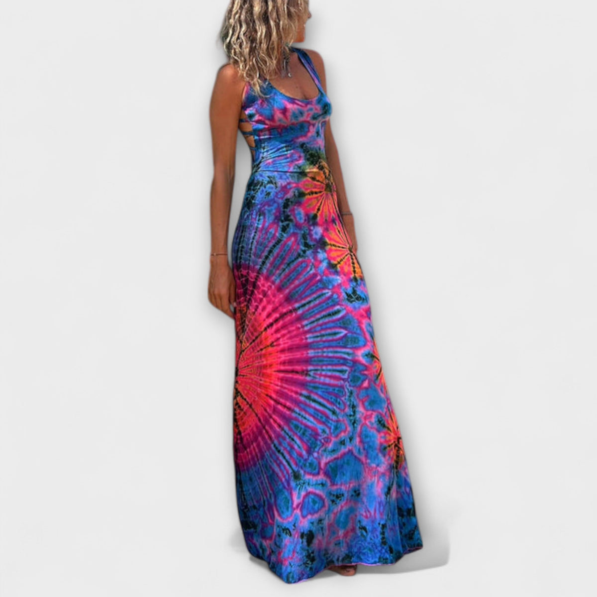 Style200™ | Ronja - La Bamba Tie-Dye Maxi Dress for Any Occasion