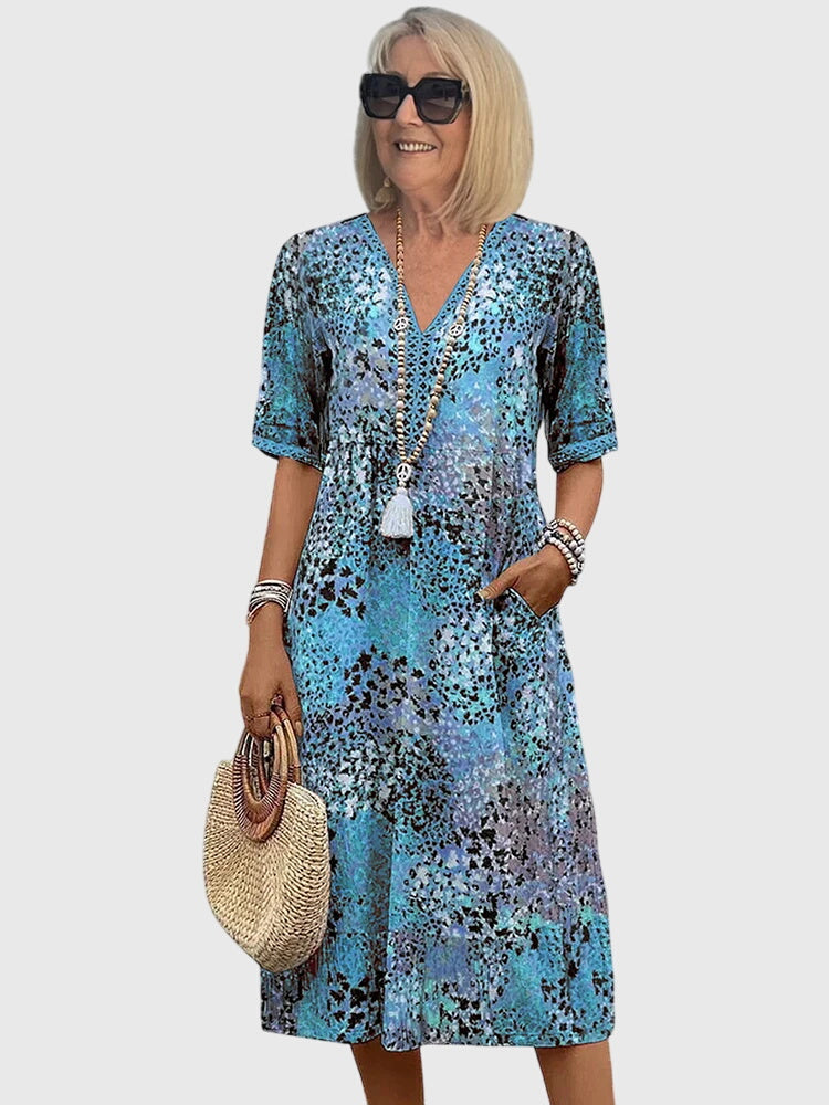 Style200™ | Floral Midi Dress for Special Occasions
