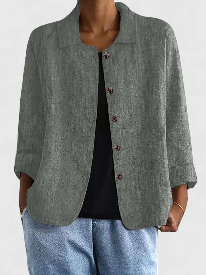 Ashleigh™ | Chic Cotton Blouse for Any Occasion