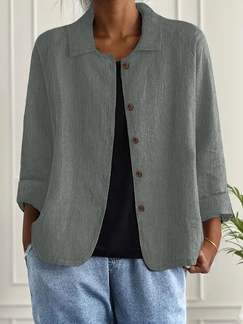 Freya | Long Sleeve Button-Down Shirt