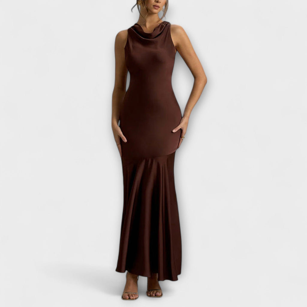 Style200™ | Satin Maxi Dress for Special Occasions