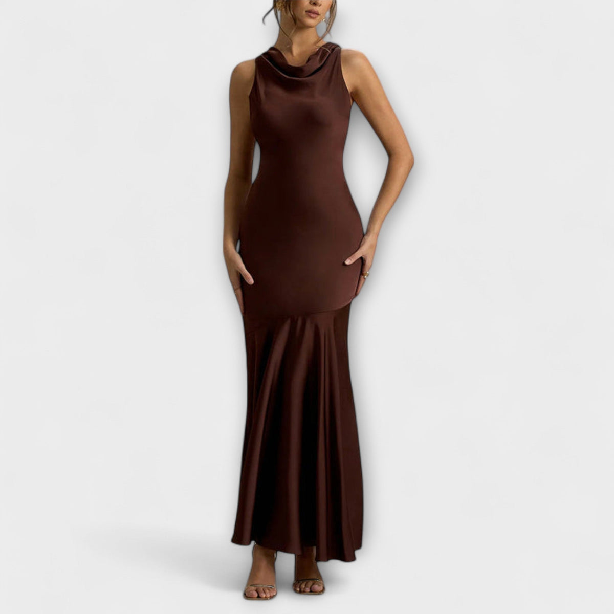 Style200™ | Satin Maxi Dress for Special Occasions