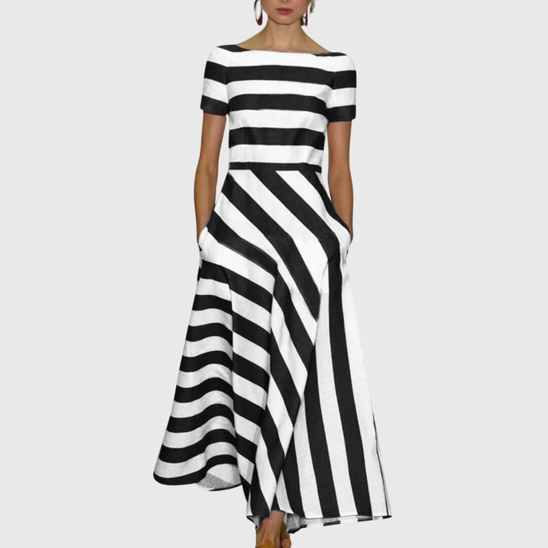 Style200™ | Chic Striped Dress for Any Occasion