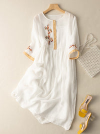 Sydney™ | Women’s Summer Embroidered Ethnic Midi Dress