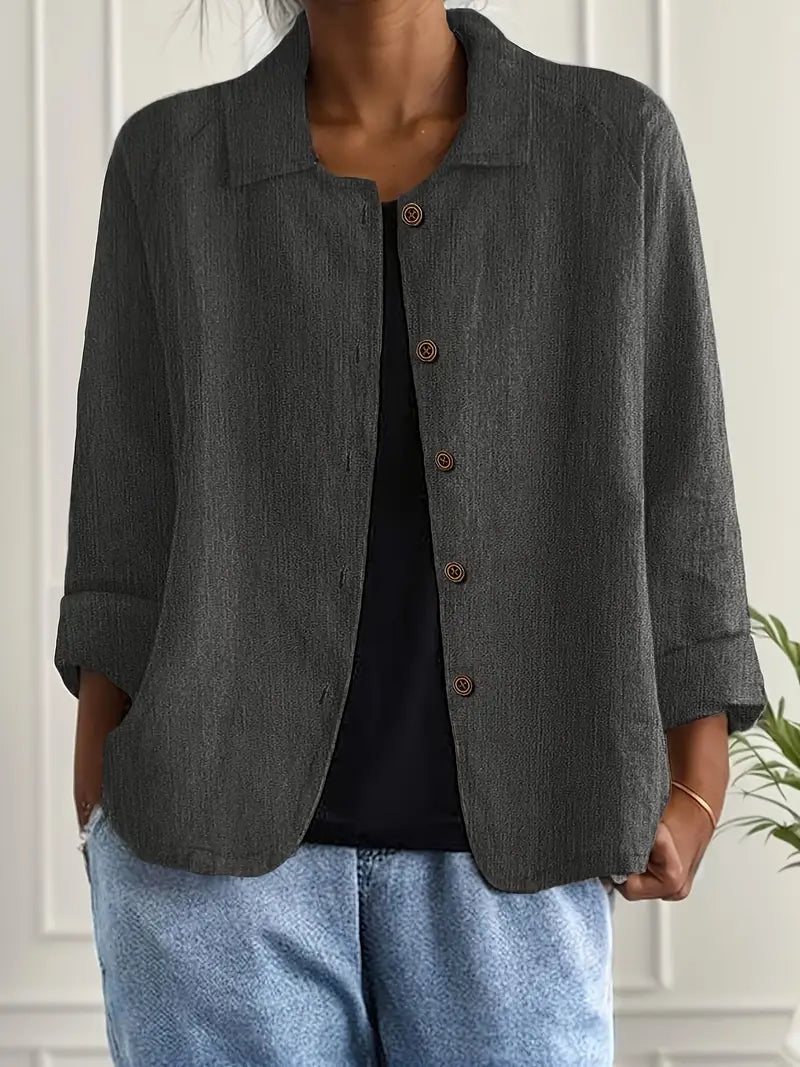Freya | Long Sleeve Button-Down Shirt