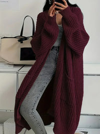 Blake | Long Cardigan with Chunky Ribbed Knit