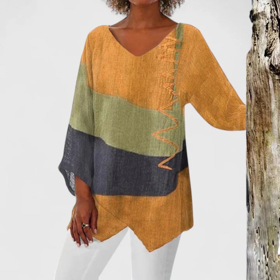 Elysia™ | Stylish V-Neck Tunic for Every Occasion