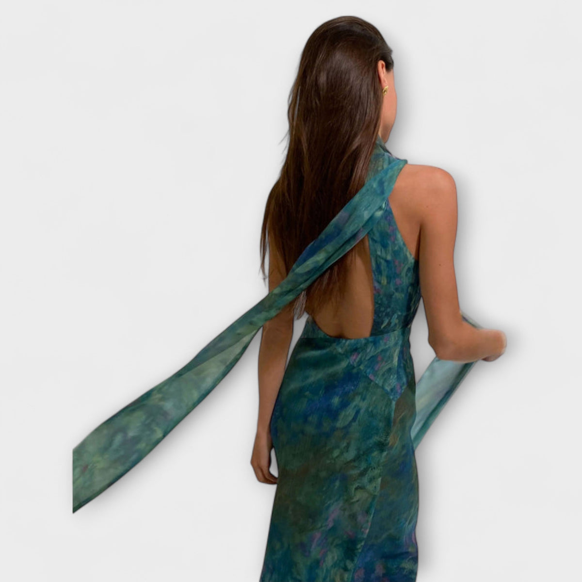 Style200™ | Maisie Monet Iris Print Maxi Dress for Summer Events