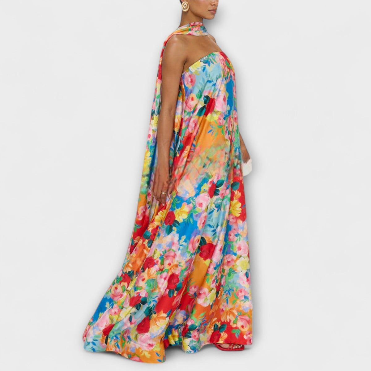 Style200™ | Floral Off-Shoulder Maxi Dress for Events
