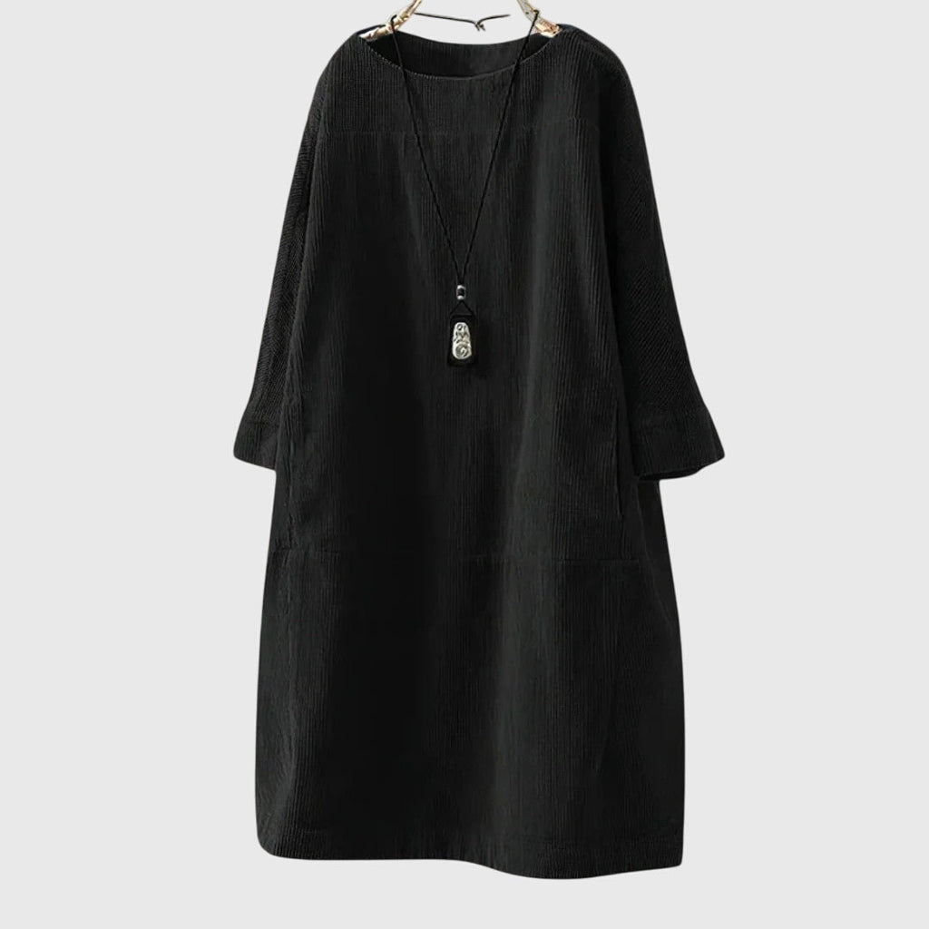 Style200™ | Chic Corduroy Midi Dress for Every Occasion