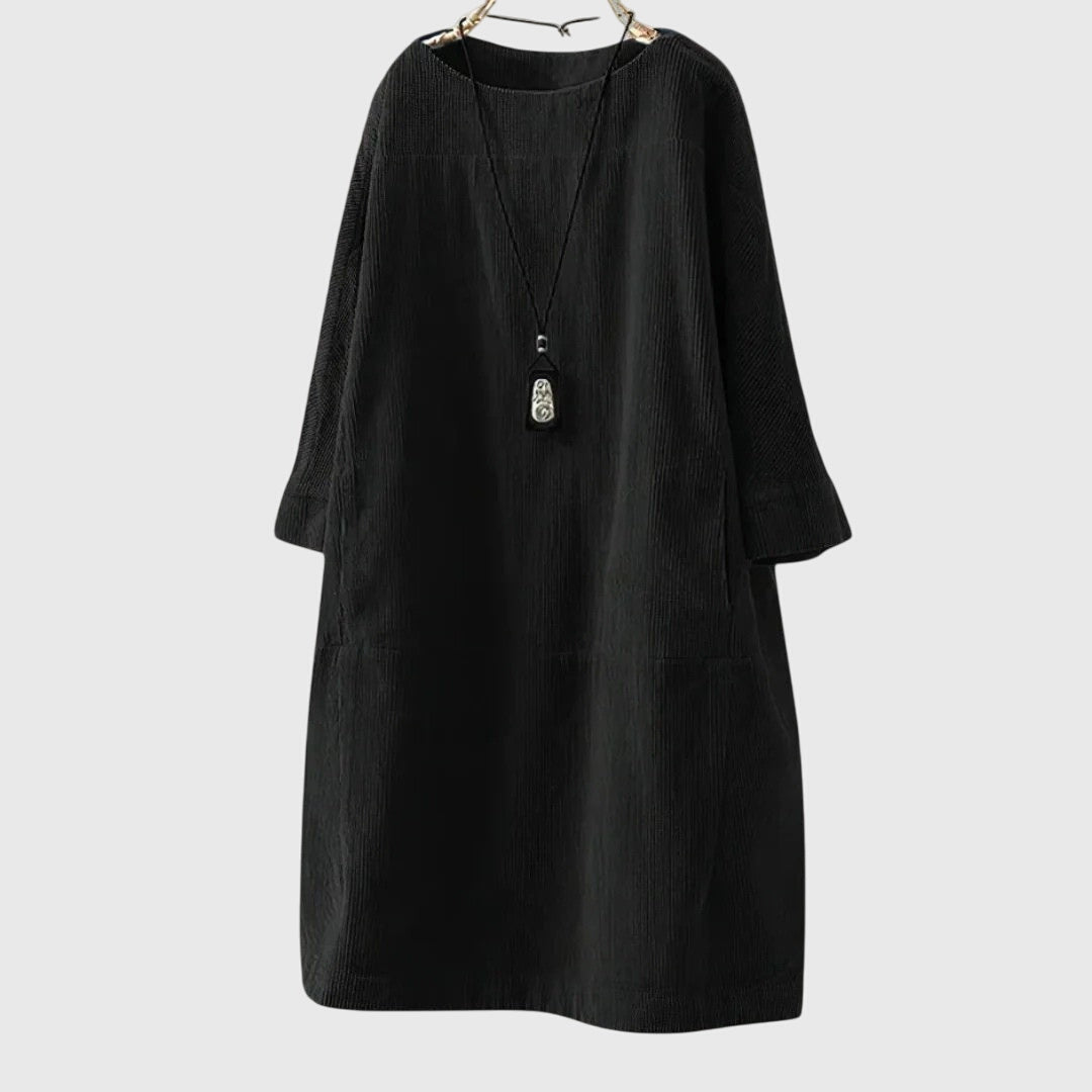 Style200™ | Chic Corduroy Midi Dress for Every Occasion