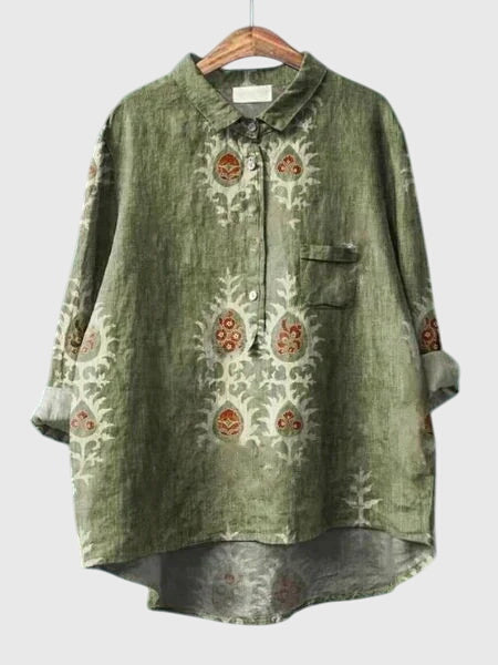 Valeria™ | Valeria™ - Floral Print Chiffon Blouse for Everyday Wear