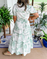 Eliza™ | Classic Toile Maxi Dress for Any Occasion