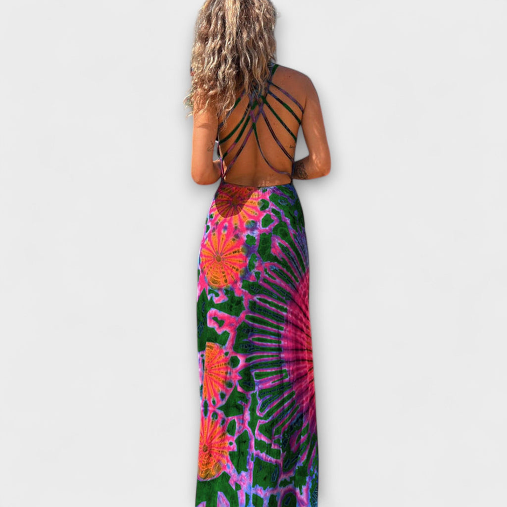 Style200™ | Ronja - La Bamba Tie-Dye Maxi Dress for Any Occasion