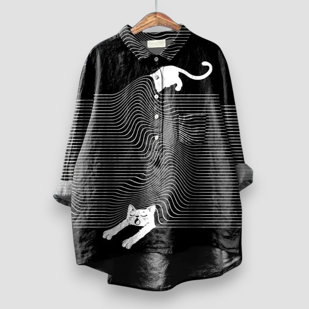 Geraldine™ | Women's Shirt with Dog Print