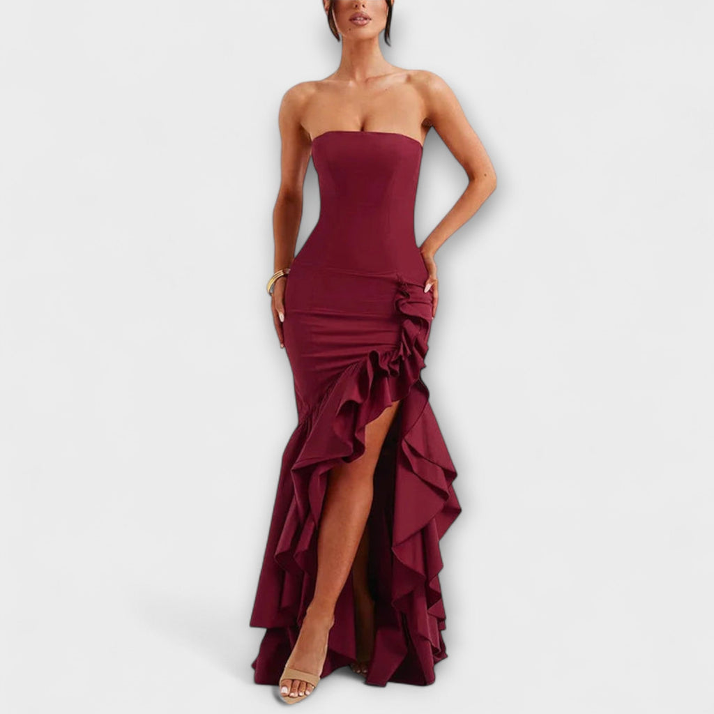 Style200™ | Zuri Off-Shoulder Maxi Dress for Chic Events