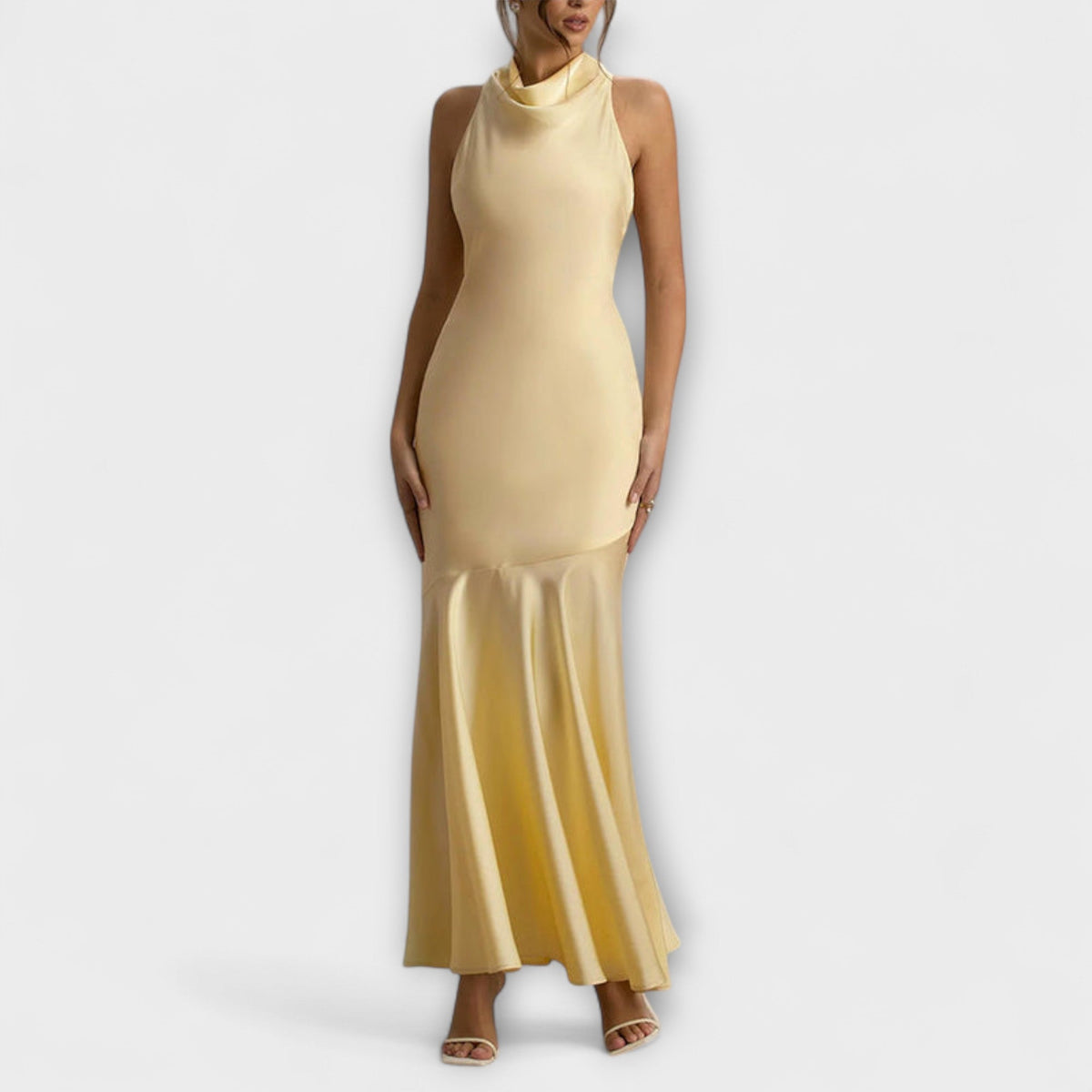 Style200™ | Satin Maxi Dress for Special Occasions