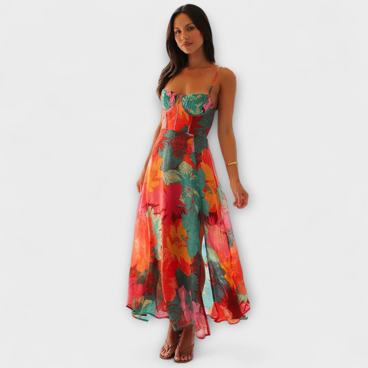 Style200™ | Audrey Floral Print Dress for Women - Ideal for Events and Gatherings