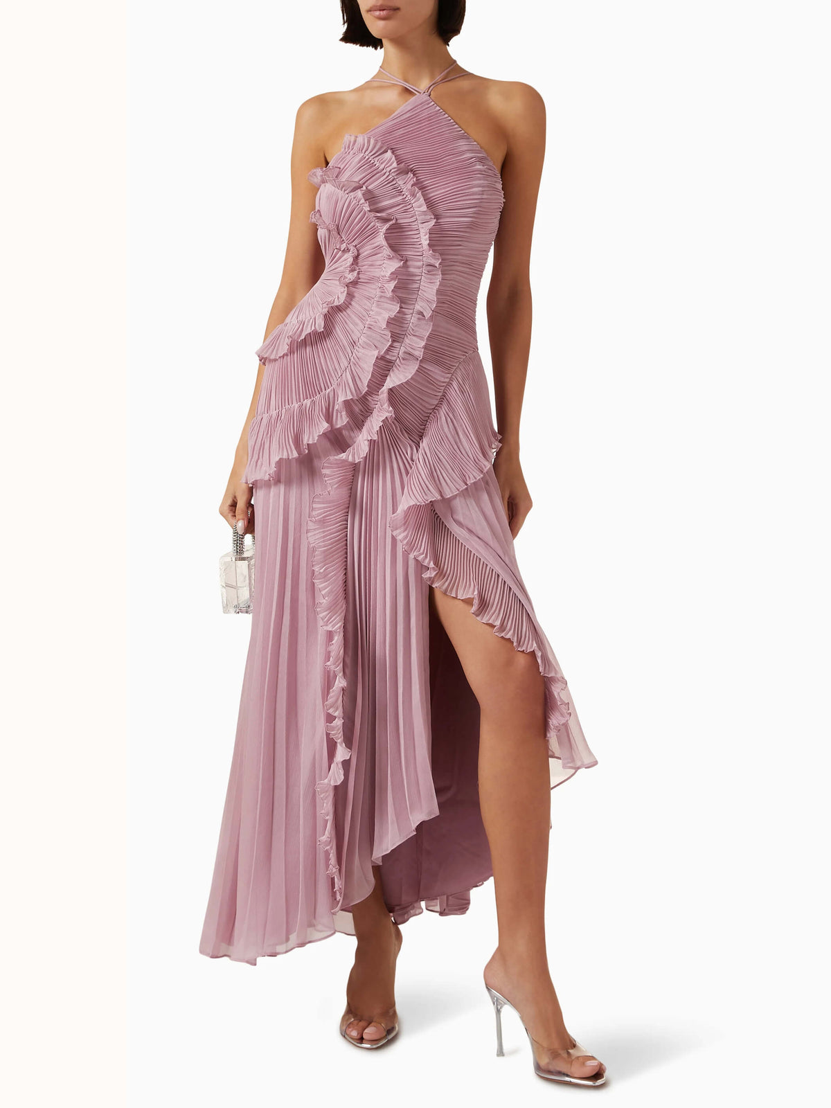 Ursine™ | Abigail - Asymmetric Pleated Dress