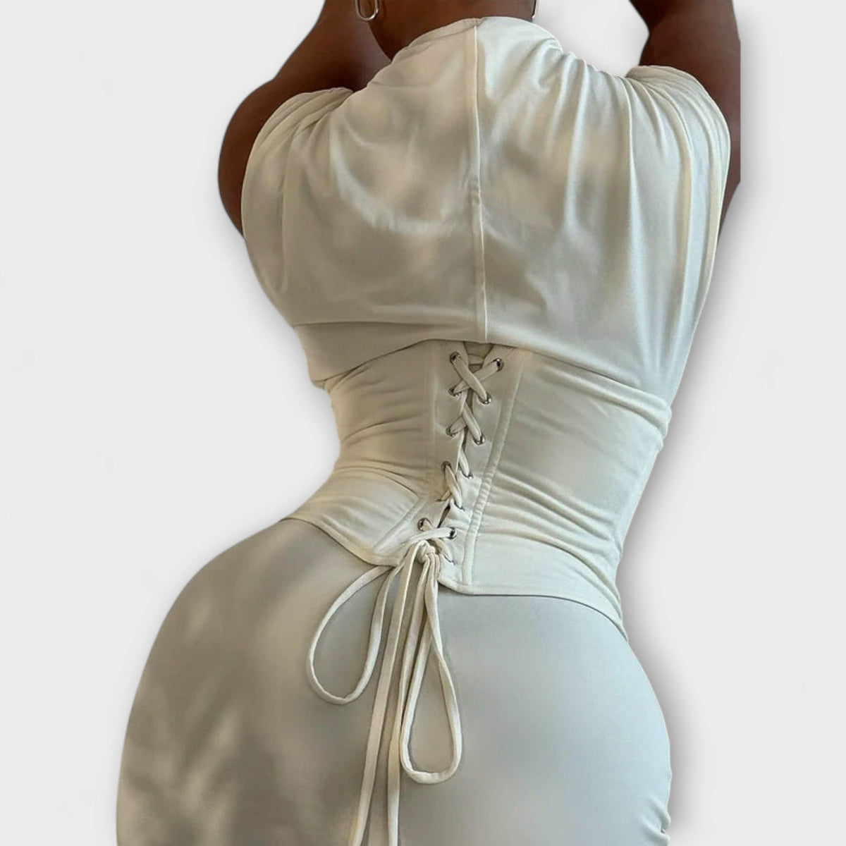 Style200™ | Vesper - Chic Strapless Corset Maxi Dress for Special Occasions