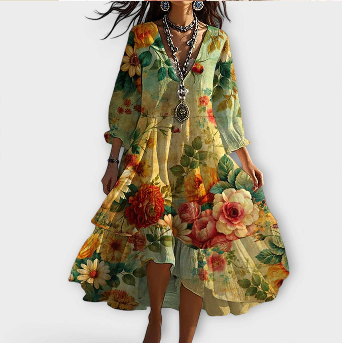 Janessa™ | Chic Fabric Dress for Any Occasion