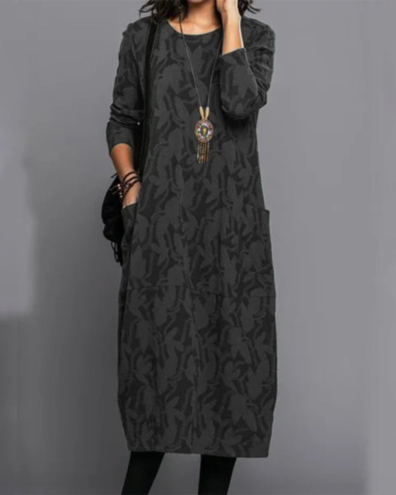 Aria™ | Women’s Winter Long Sleeve Pocket Maxi Dress