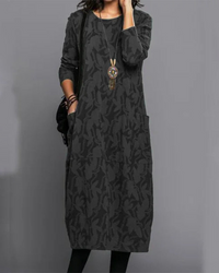 Aria™ | Women’s Winter Long Sleeve Pocket Maxi Dress