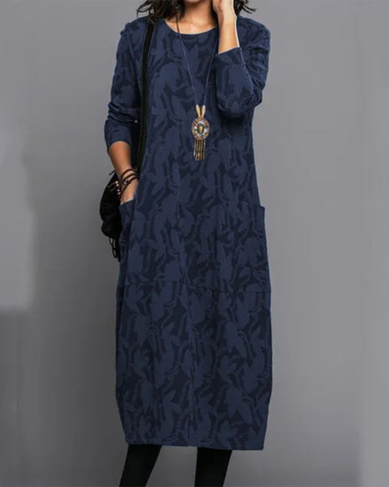 Aria™ | Women’s Winter Long Sleeve Pocket Maxi Dress