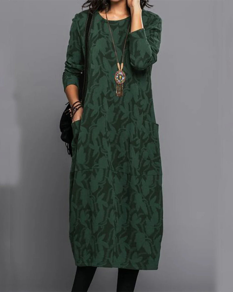 Aria™ | Women’s Winter Long Sleeve Pocket Maxi Dress