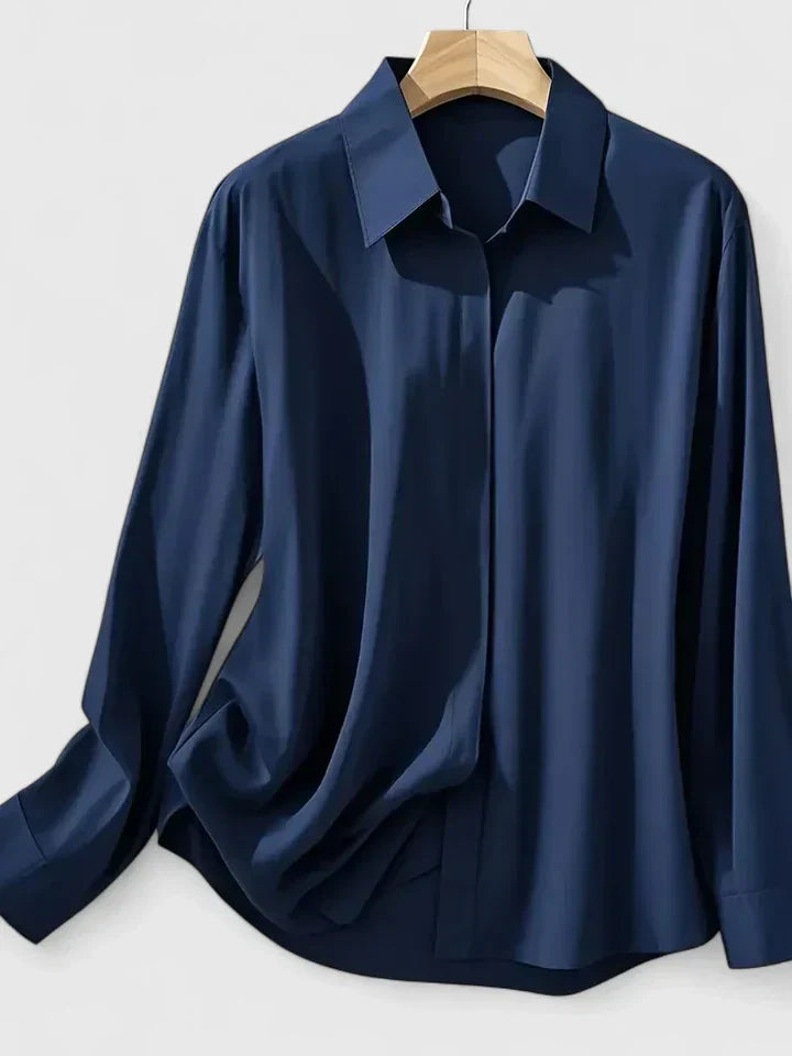 Reese™ | Women's Elegant Button Down Shirt with Concealed Placket