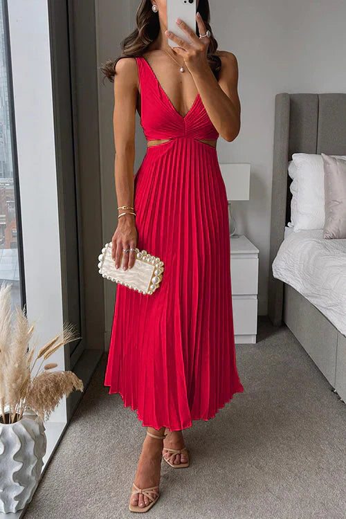 Iris | V-Neck Maxi Dress for Wedding Guest