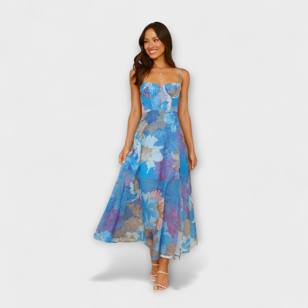 Style200™ | Audrey Floral Print Dress for Women - Ideal for Events and Gatherings