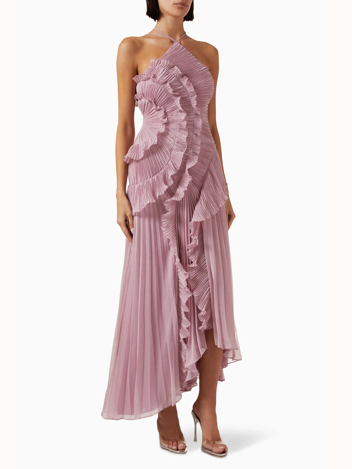 Ursine™ | Abigail - Asymmetric Pleated Dress