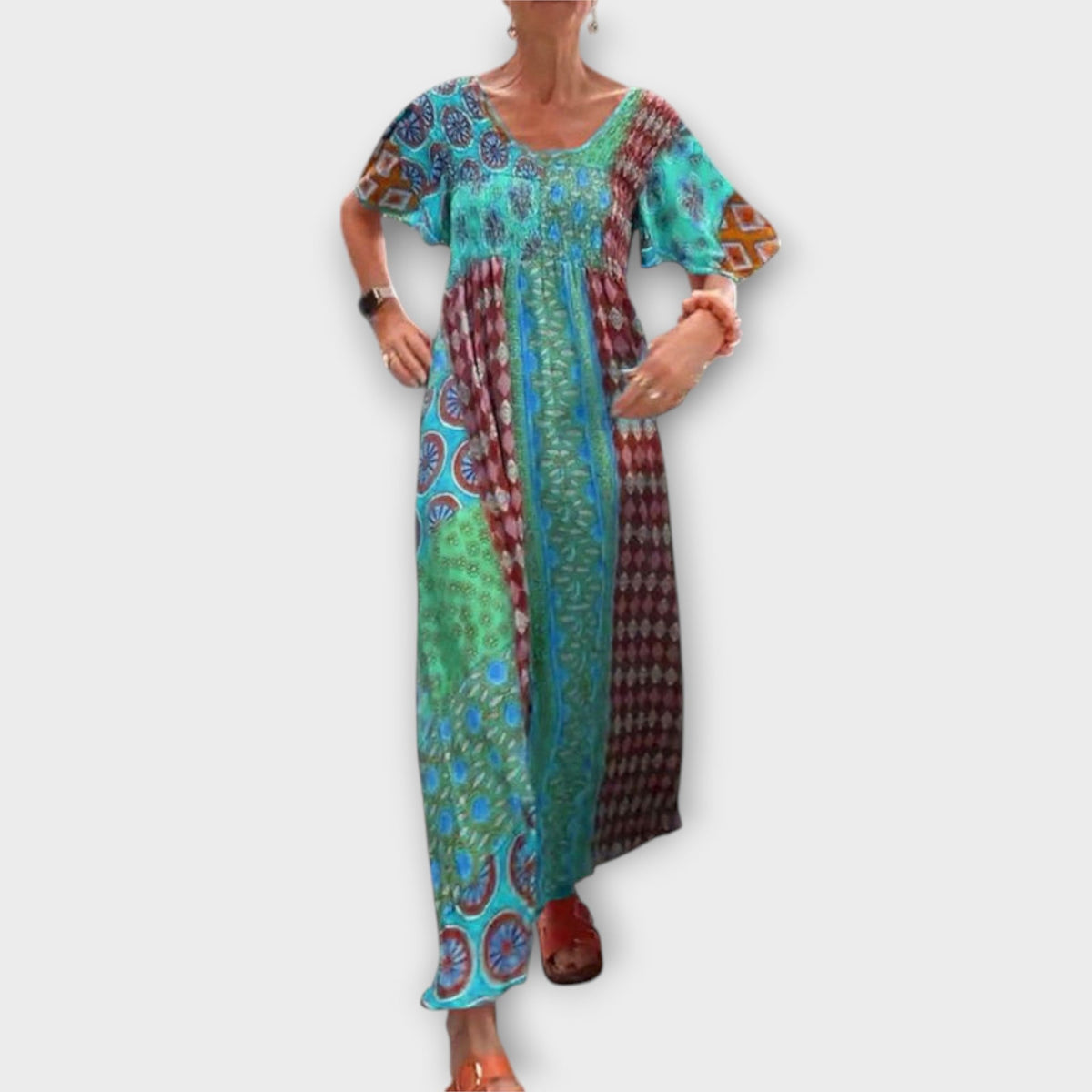 Style200™ | Melania - Colorful Boho Dress for Any Occasion