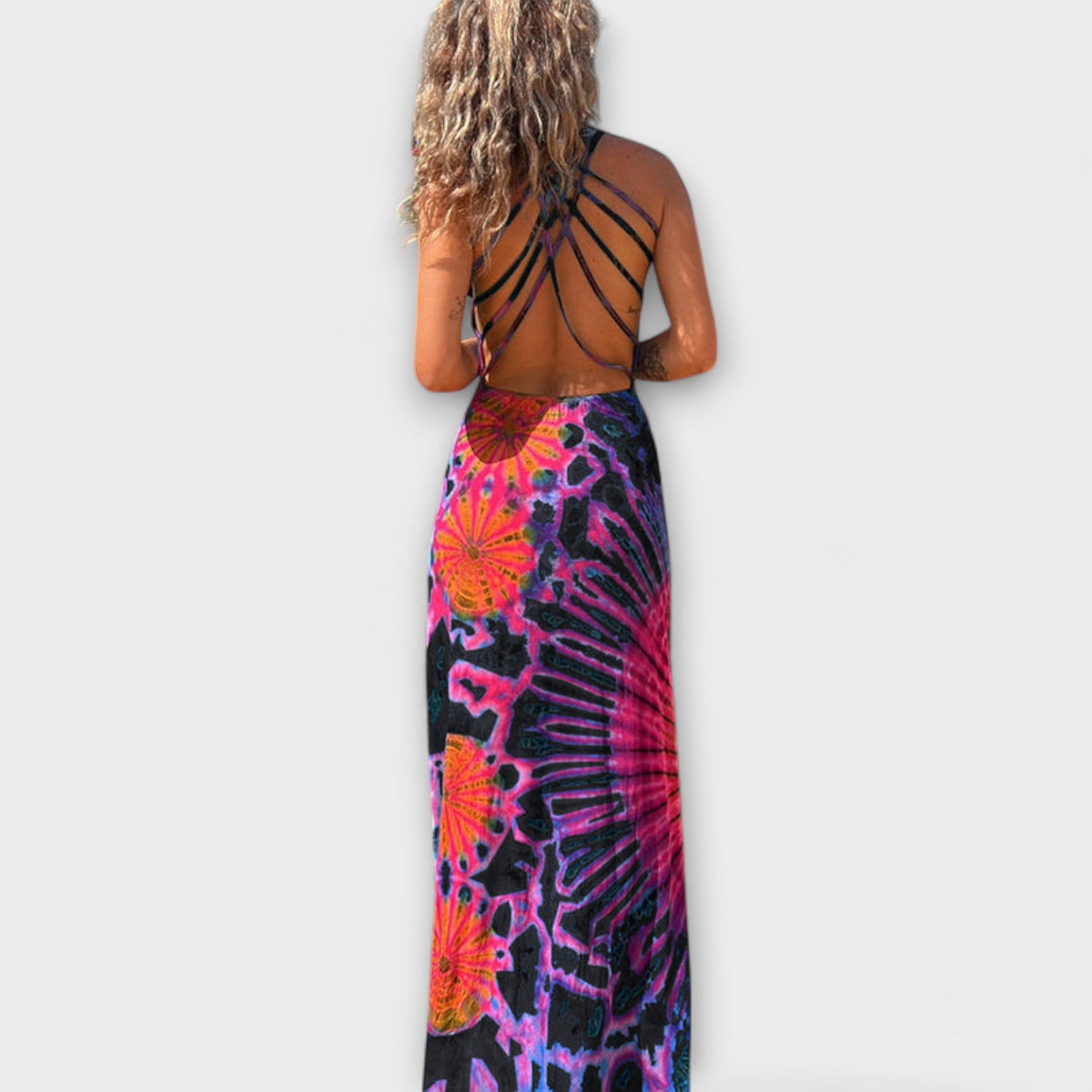 Style200™ | Ronja - La Bamba Tie-Dye Maxi Dress for Any Occasion