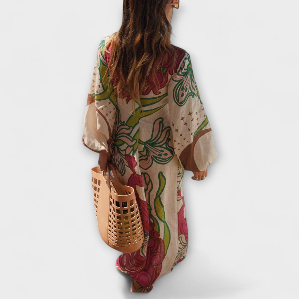 Style200™ | Tracey - Stylish Tie Maxi Dress for Any Occasion