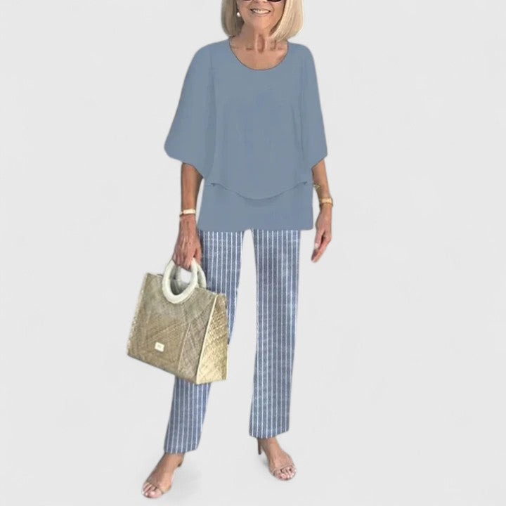 Fern™ | Women's Casual Floral Print Top and Wide-Leg Pants Set