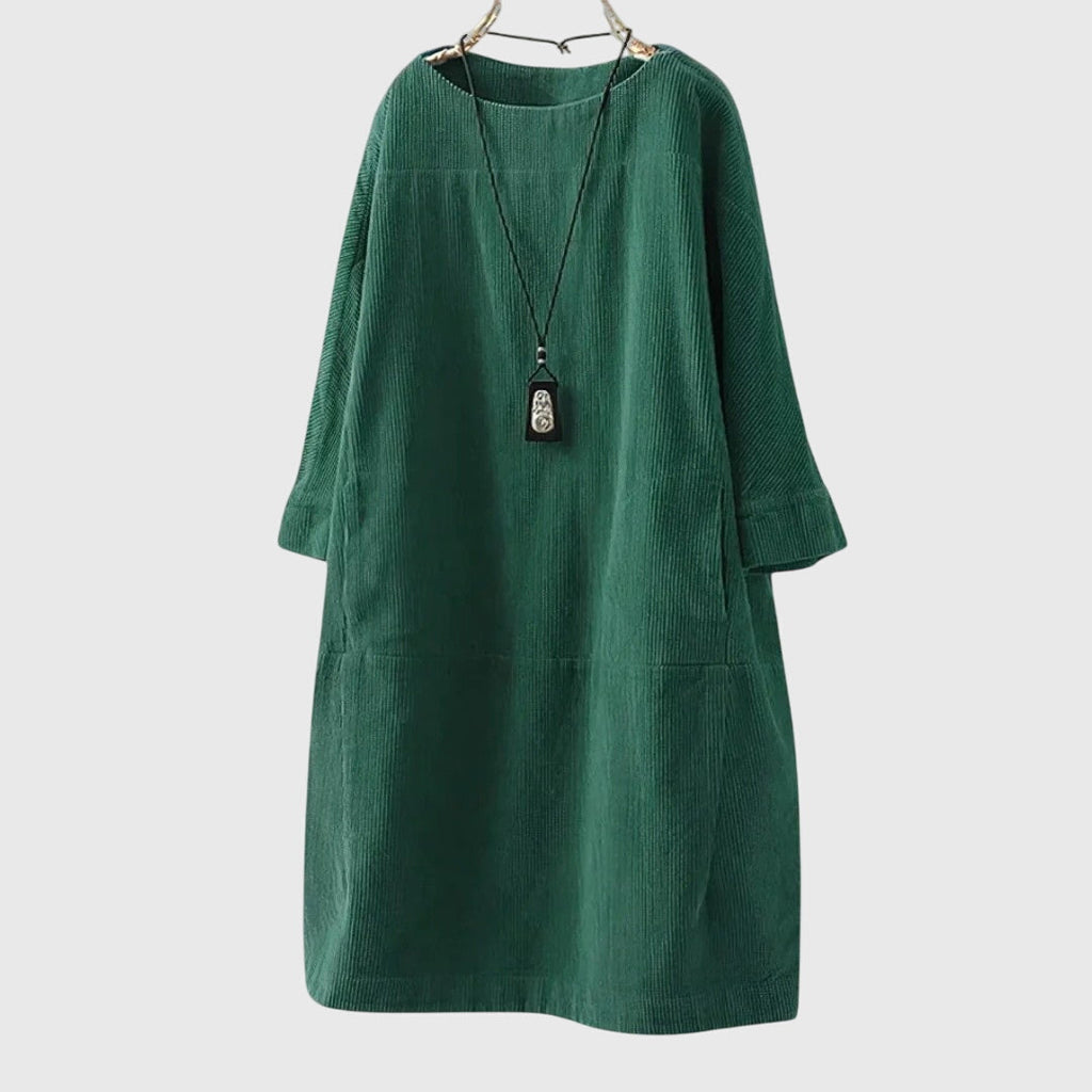 Style200™ | Chic Corduroy Midi Dress for Every Occasion