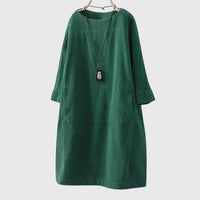 Style200™ | Chic Corduroy Midi Dress for Every Occasion