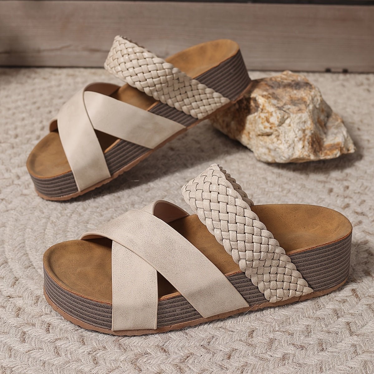 Vanessa™ | Woven Platform Sandals