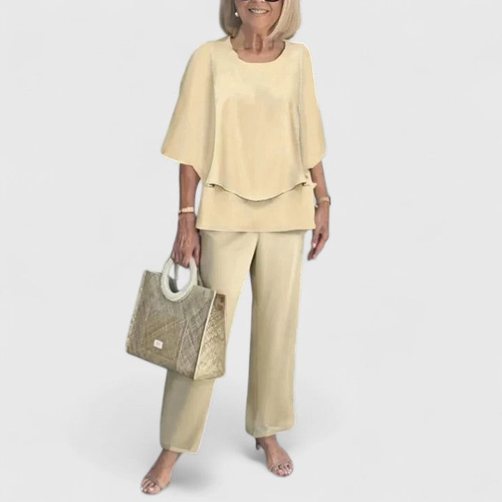 Fern™ | Women's Casual Floral Print Top and Wide-Leg Pants Set