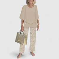 Fern™ | Women's Casual Floral Print Top and Wide-Leg Pants Set