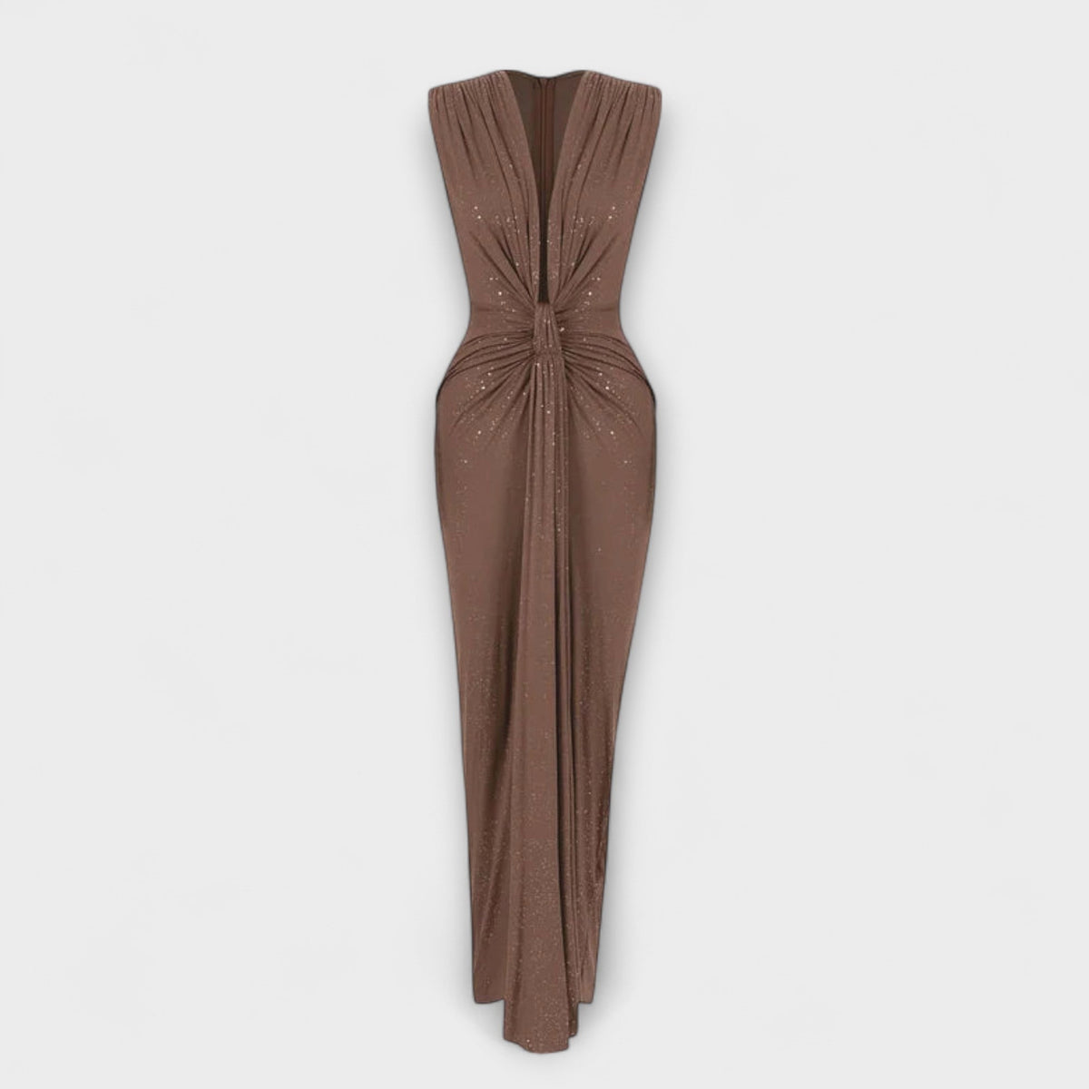 Style200™ | Thea - Maxi Dress with V-Neck for Chic Occasions
