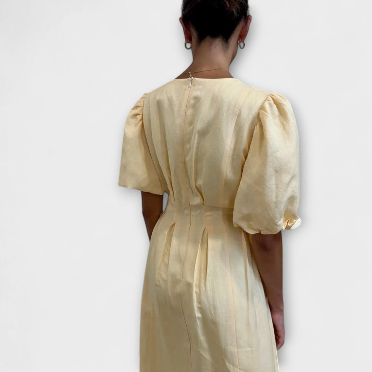 Style200™ | Josephine - Airy Butter Yellow Maxi Dress for Summer Events